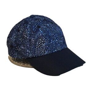 Glove It Navy Seascape Cape Abstract Top with Navy Bill Hat Women’s OSFM